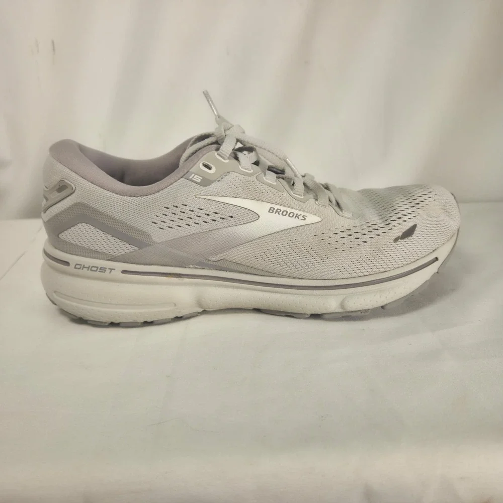 Brooks Ghost 15 Shoes Womens Size 8.5 B  Grey Sneakers Running Breathable